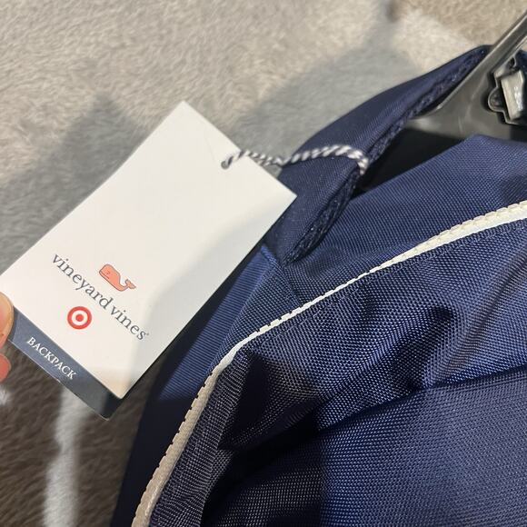 Vineyard Vines x Target Backpack Blue Zipper Casual Preppy School Bag NWT main image 5